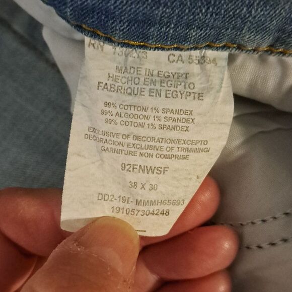 Wrangler Slim Straight Light Blue Denim Jeans size 38 - Picture 4 of 7